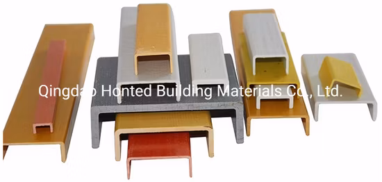 Extremely Durable Glass Fiber FRP Angle Fiberglass Angle Bar Pultruded FRP Angle Cleat L Beam Profiles