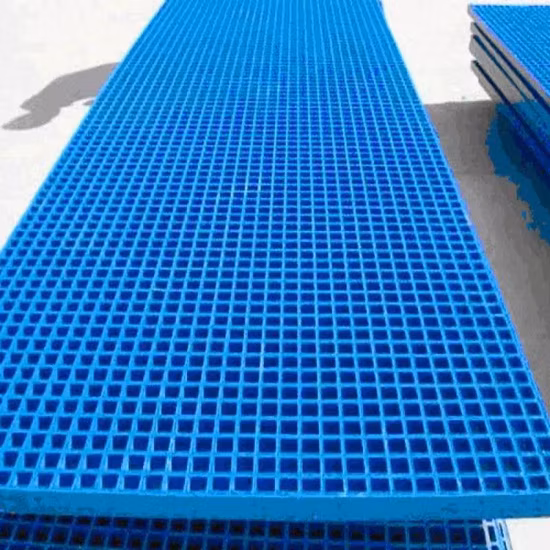 1.5′′ Square Mesh, 48′′x 144′′ Full Sheet, Fiberglass FRP Molded Grating Decking