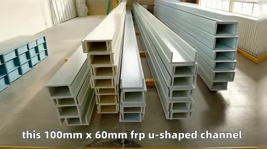 High Strength GRP, FRP U Channel, Pultruded Profile C Shape